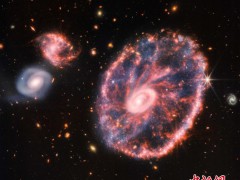 “宇宙影集”再上新！韦伯望远镜公布4亿年前碰撞产生的车轮星系图像